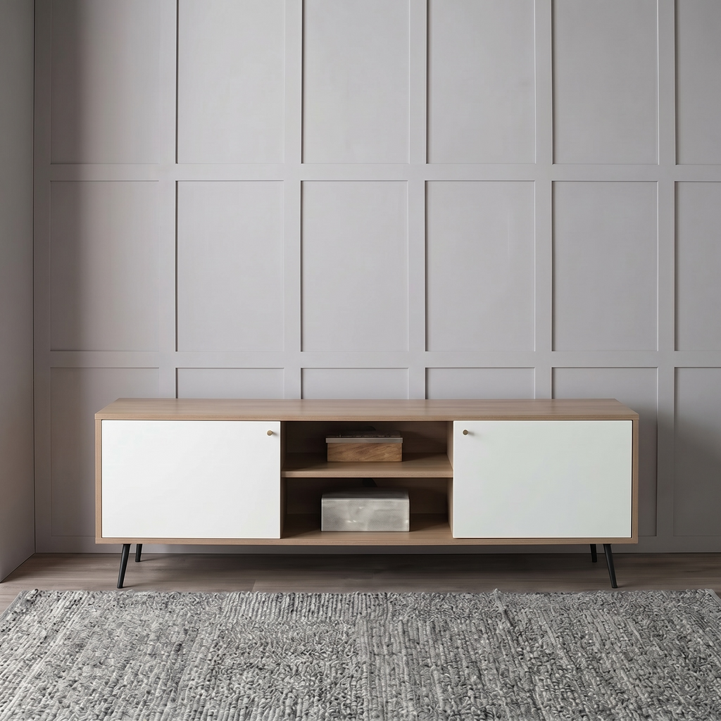 Scandinavian TV Stand(ASSEMBLY REQUIRED)