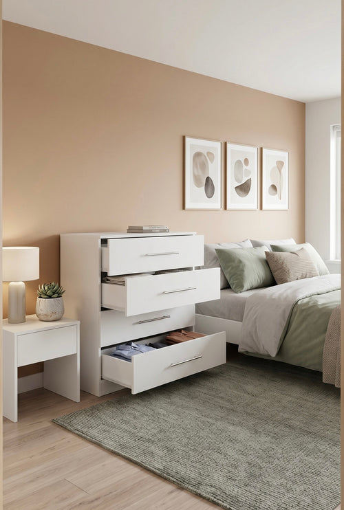 4-Drawer Pedestal