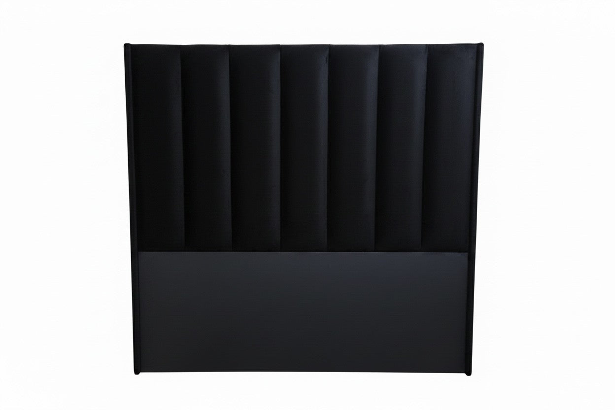 Black Channel Tufted Headboard (DOUBLE/QUEEN)