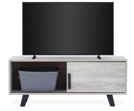 MINI TV STAND WITH SLIDING DOOR (ASSEMBLY REQUIRED)