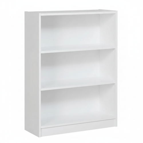 3-Shelf Bookcase white studio shot