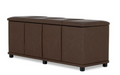 Brown  Storage Bench(ASSEMBLY REQUIRED)