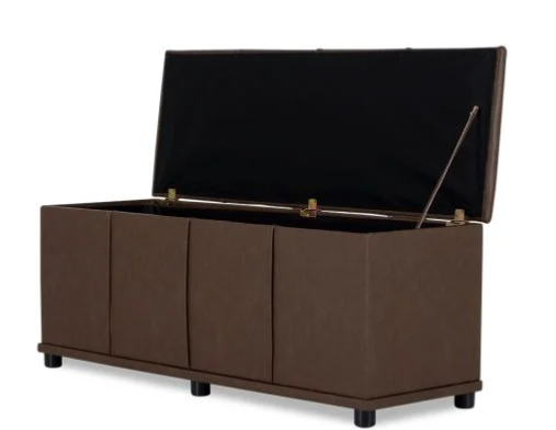 Brown  Storage Bench(ASSEMBLY REQUIRED)