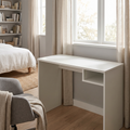 White Study Desk with Open Shelf (ASSEMBLY REQUIRED)